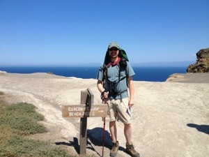 On the trail in Channel Islands NP