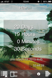 Our countdown app -- not overly practical, but fun!