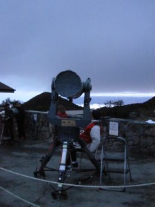 Setting up the telescopes