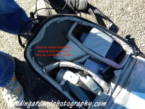 Enter rule #2: Always check that your gear is in your bag BEFORE leaving the house.