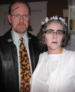 Our Halloween costumes last year, just for a laugh!
