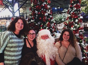 What do you do when you've missed your plane?  Ask Santa for a ride in his sleigh, of course.