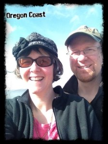 Enjoying some sunshine on the Oregon coast.