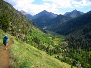 Hiking in the Mineral King wilderness