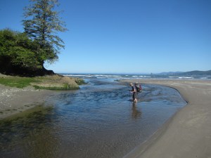 Fording the Ozette River
